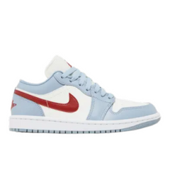 Nike Wmns Air Jordan 1 Low 'Blue Whisper Dune Red'
