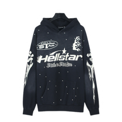Hellstar Hoodie Washed Black