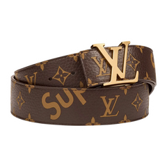 Louis Vuitton x Supreme Belt Brown