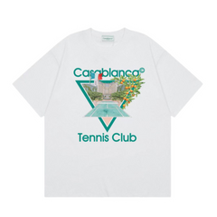 Casablanca Tennis Club T-Shirt Green & White