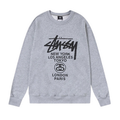 Stussy Capital Citys Sweater Grey