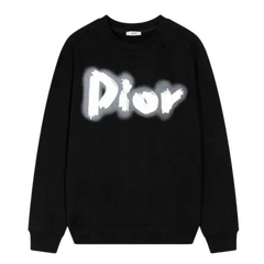 Dior Glowing Print Sweater Black