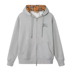 Burberry Big Rider Print Zipper Grey