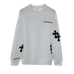 Chrome Black Cross Logsleeve White