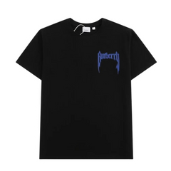 Burberry Blue Writing T-Shirt Black