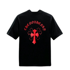 Chrome Hearts Three Crosses Backprint Black & Red