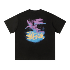 Stussy Painted Angel T-Shirt Black