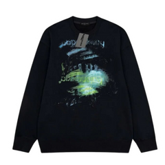Balenciaga Polar Print Sweater Black