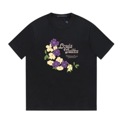 Louis Vuitton Flower Print T-Shirt Black