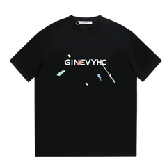 Givenchy Painted Writing T-Shirt Black