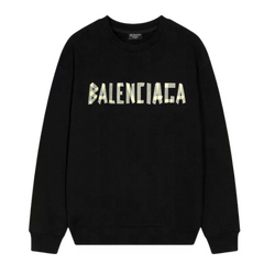 Balenciaga Sticked Writing Sweater Black