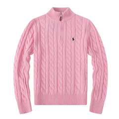 Ralph Lauren Knit Half Zip Pink