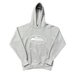 Corteiz Chestprint Hoodie Grey