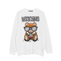 Moschino Teddy Bear With Glasses Longsleeve White