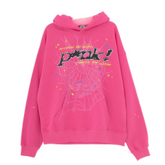 Sp5der Pink Hoodie Pink
