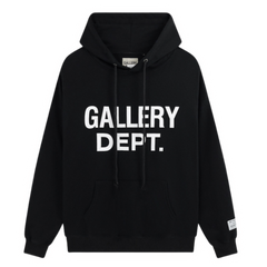Gallery Dept. Basic Print Hoodie Black
