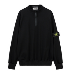 Stone Island Half Zip Sweater Black