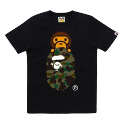Bape Sitting On Camo Ape T-Shirt Black