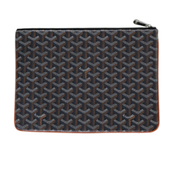 Goyard Senat MM Underarm Bag Black with Earthy Yellow