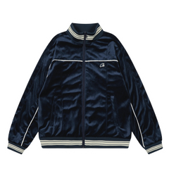 Corteiz Vvs Uptown Velour Track Jacket Blue