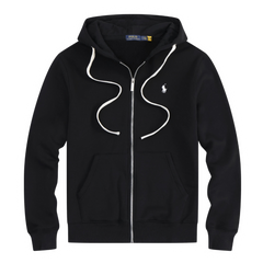 Ralph Lauren White Laces Zipper Black