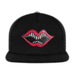 Chrome Hearts Matty Boy Chomper Leather Strapback Hat Black