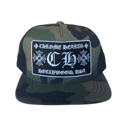 Chrome Hearts CH Trucker Hollywood Cap Camo