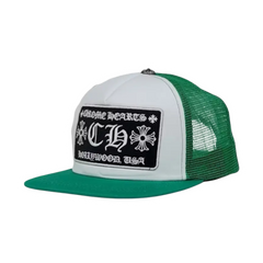 Chrome Hearts CH Trucker Cap Green & White