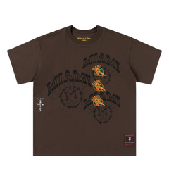 Travis Scott Trendy Street Miami T-Shirt Brown