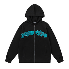 Trapstar Zipper Black & Turquoise