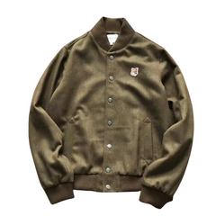 Maison Kitsune Wool Jacket Green