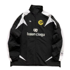 Balenciaga Soccer Zip Up Jacket Black