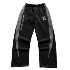 Hellstar Open Leg Jogger Black & Dark Grey