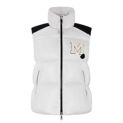 Moncler Oder Quilted Shell Gilet Vest Off-White