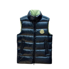 Moncler Down Vest Blue & Green