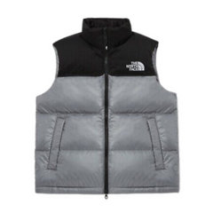 The North Face Down Vest Grey & Black