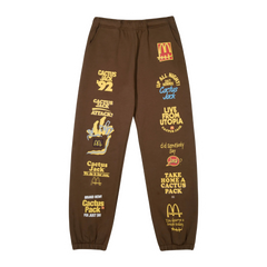 Travis Scott x McDonald's Sticker Bomb Jogger Brown