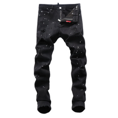 Dsquared2 White Points Skinny Jeans Black