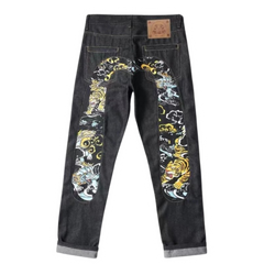 Evisu Tiger & Dragon Jeans Black