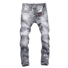 Dsquared Painted Skinny Jeans Washed Grey