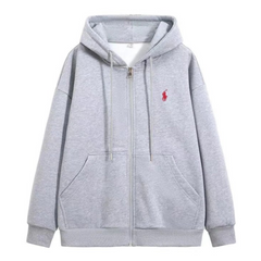 Ralph Lauren Red Icon Zipper Grey