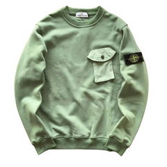 Stone Island Chestpocket Sweater Mint Green