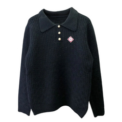 Casablanaa Knit Crewneck Sweater Black