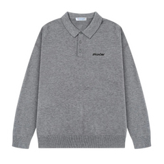 Moncler Crewneck Knit Sweater Grey