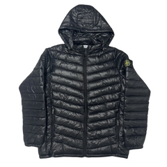 Stone Island Shiny Down Jacket Black
