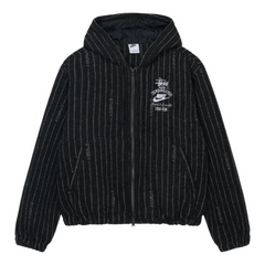 Stussy x Nike Stripe Wool Jacket Black