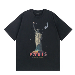 Balenciaga Statue of Liberty Paris T-Shirt Black