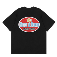 Rhude Hotel de Rhude Monte Carlo T-Shirt Black