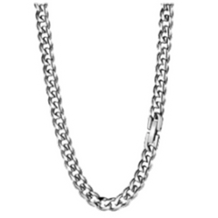 Cuban Chain Silver Necklace
