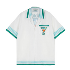 Casablanca Summer Shirt White & Green